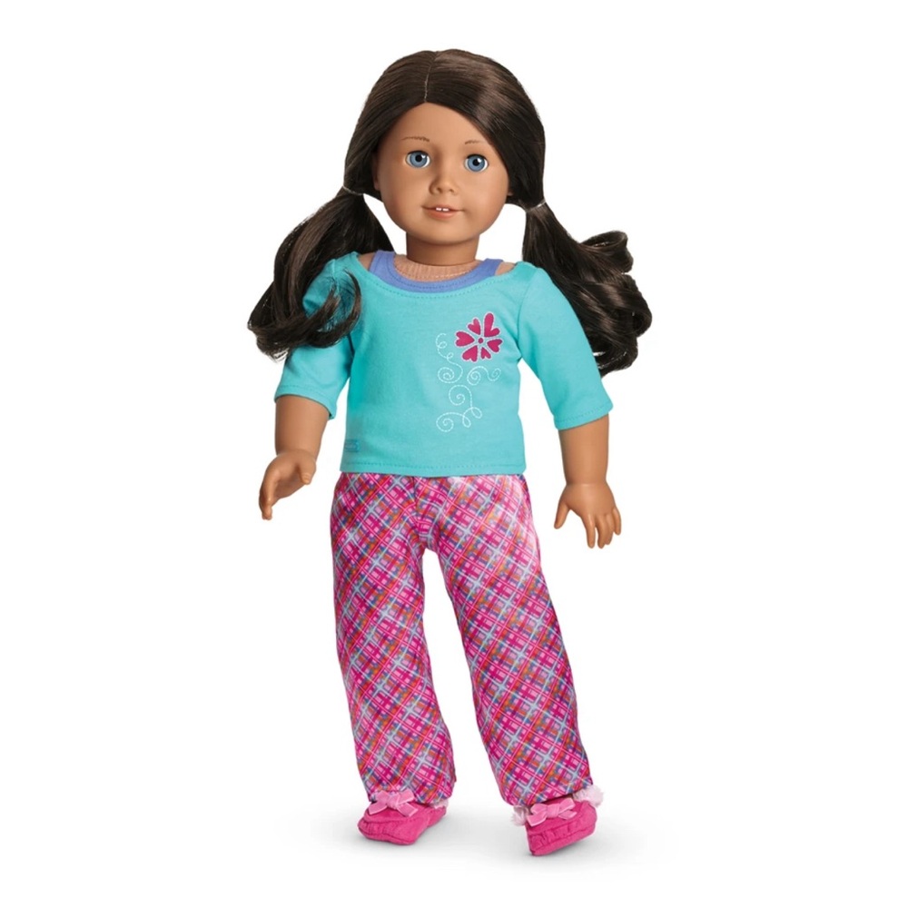 American girl petals and plaid pajamas